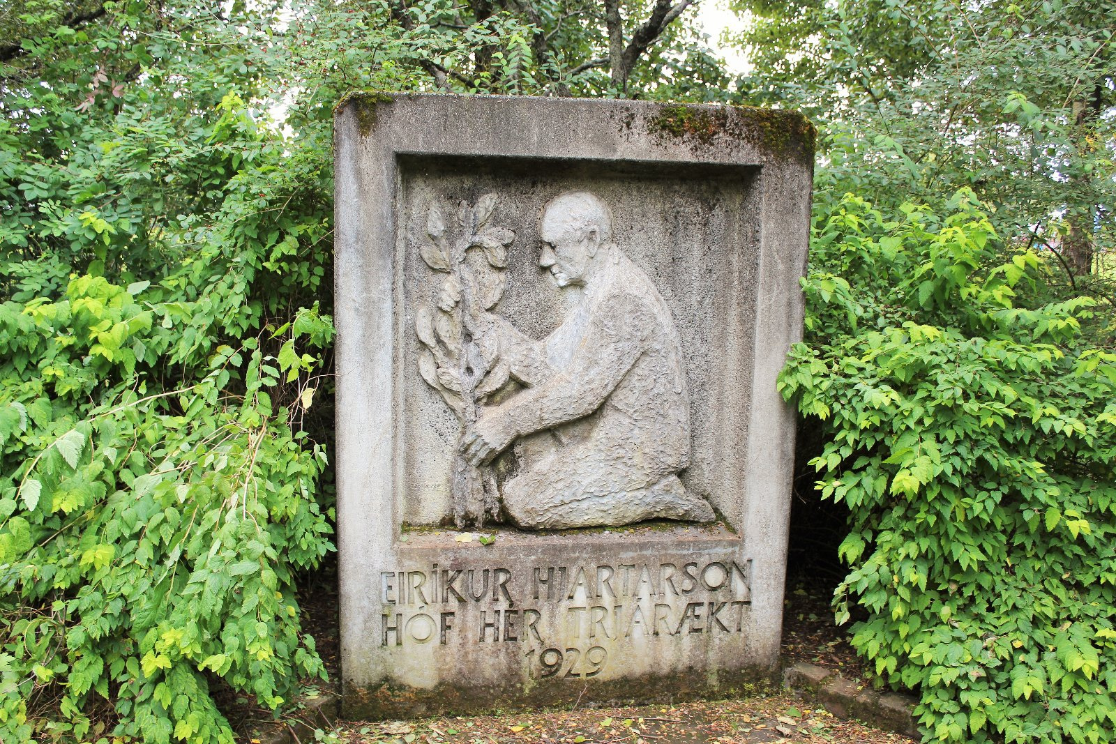 Eirírkur Hjartarsson, Памятник садовнику в Рейкьявике, Рейкьявик, столица Исландии, Лёйгардалюр, Laugardalur, Laugar Spa, Reykjavik, Laugardalur, Ботанический сад Лёйгардалюр, Photo Stasmir