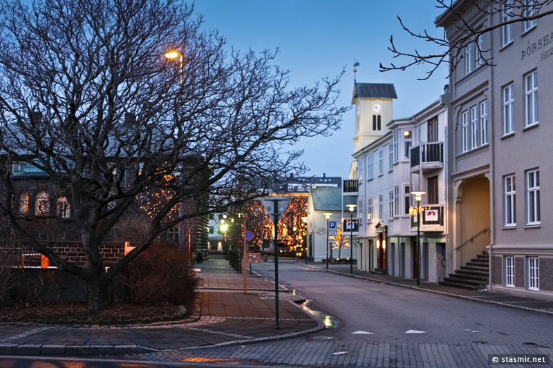 Пересечение улиц Vonarstræti и Templarsund