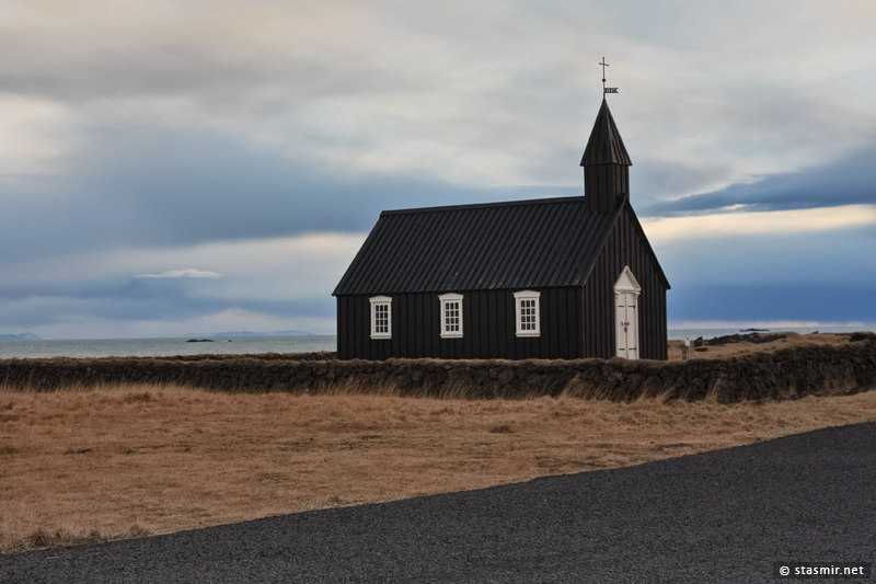Церковь Búðakirkja на полуострове Снайфедльснес, 1848
