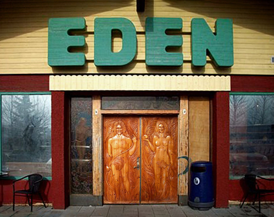 Paradise behind carved doors