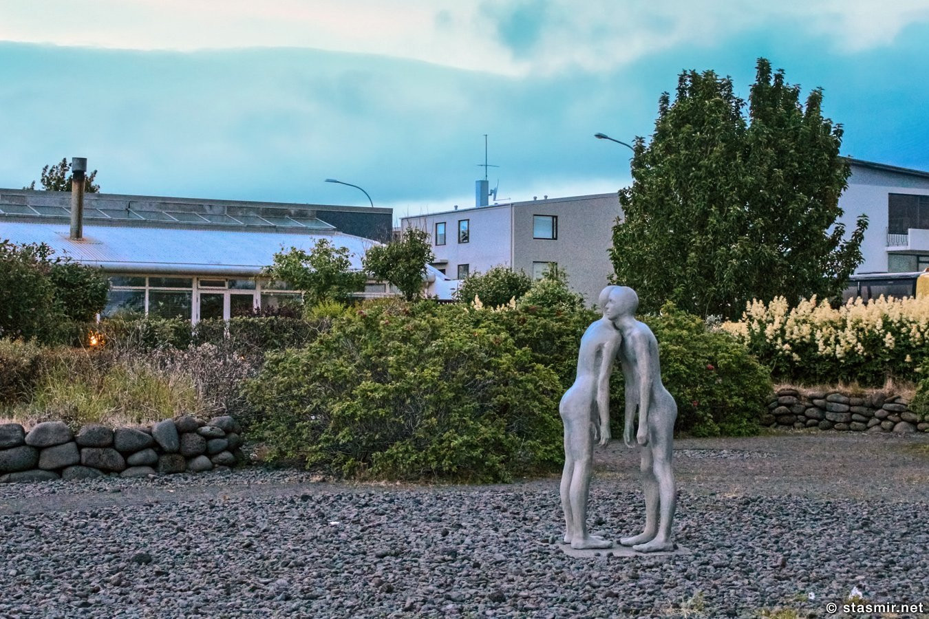 Скульптура «Тени» Steinunn Þórarinsdóttir, Рейкьявик, Селтьярнарнес, Фото Стасмир, Photo Stasmir