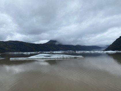 Одна из нескольких ледниковых лагун в Исландии, фото Стасмир, photo Stasmir