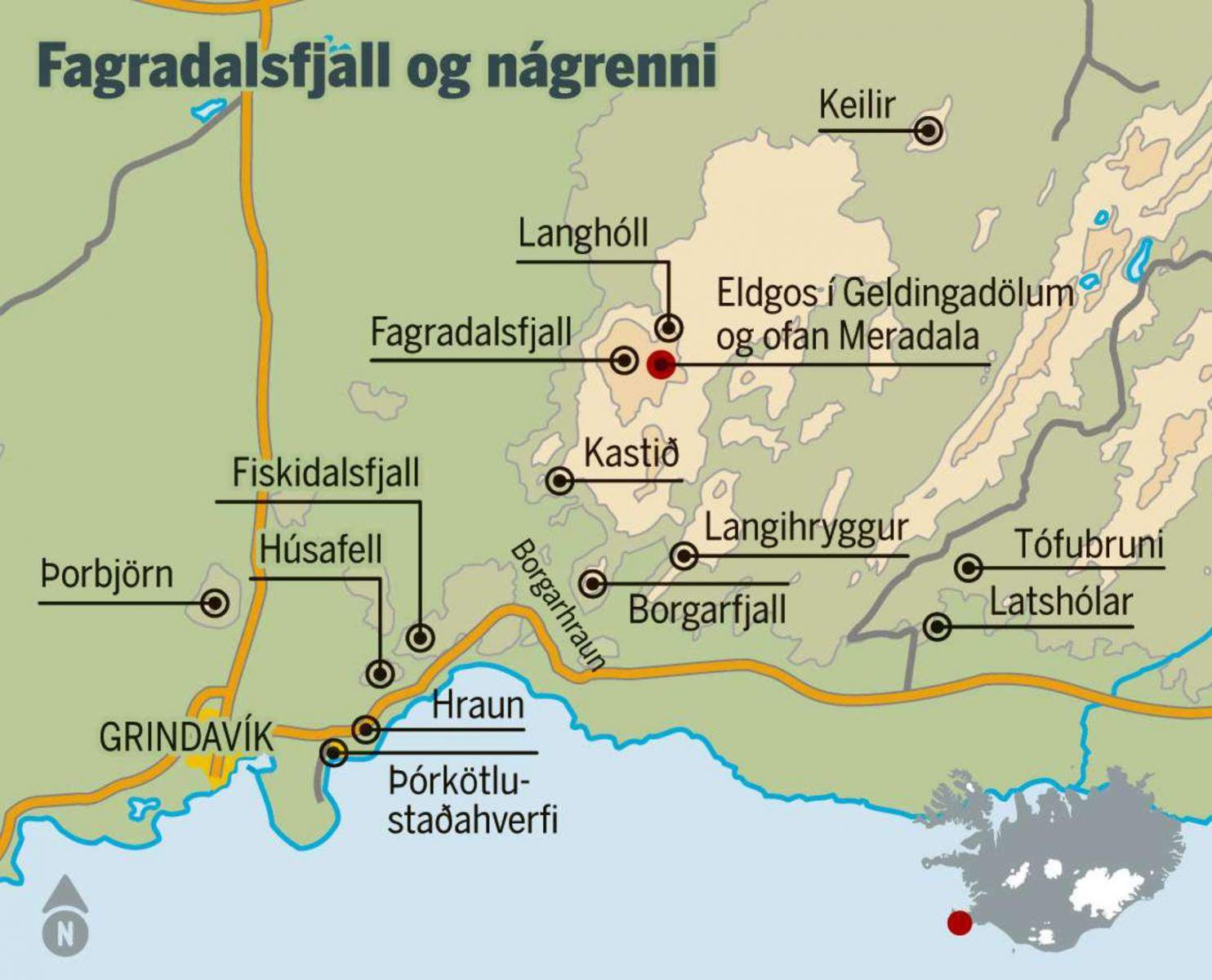 MBL-MAP of locations near the Eruption. Source https://www.mbl.is/mogginn/bladid/netgreinar/2021/04/08/banathufa_margra_vaskra_drengja/?_t=1618223939.3454254