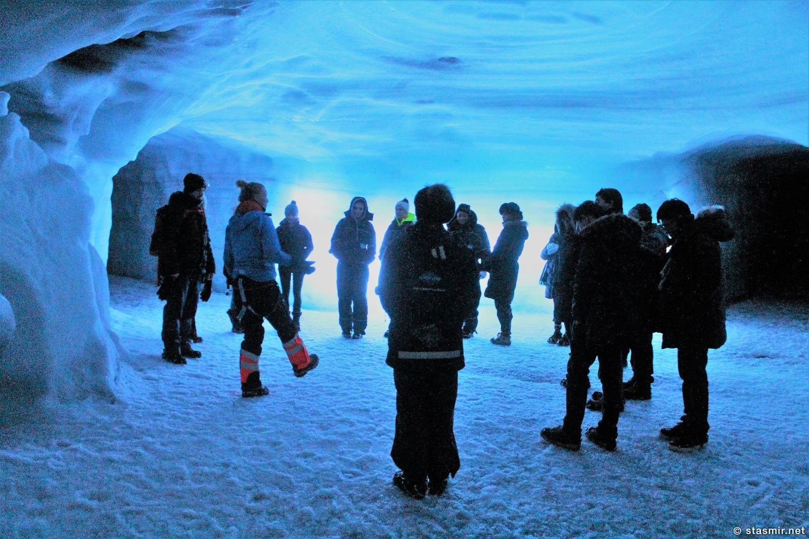 Внутри ледника Лаунгйёкудль, фотографии тура into the glacier, photo Stasmir