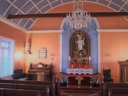 внутри церкви Страндкиркья в Selvogur, Сельвогюр, фото Стасмир, photo Stasmir