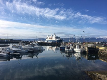 Круизный пароход в Исландии, Фото Стасмир, photo Stasmir