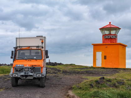 Öndverðarnesviti á Snæfellsnesi — маяк в самой западной точке полуострова Снайфедльснес (Snæfellsnes) — Ёндверданес (Öndverðarnes). Фото Стасмир. Photo Stasmir.