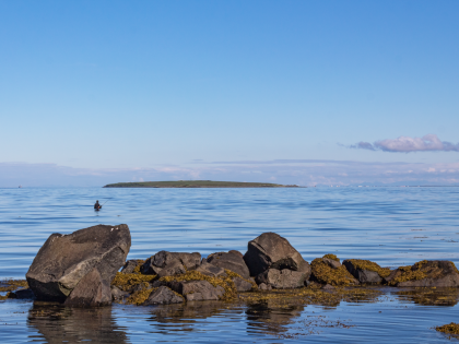 Восточная Исландия. Недалеко остров Папей во фьорде Берюфьордюр. Фото Стасмир. Photo Stasmir.