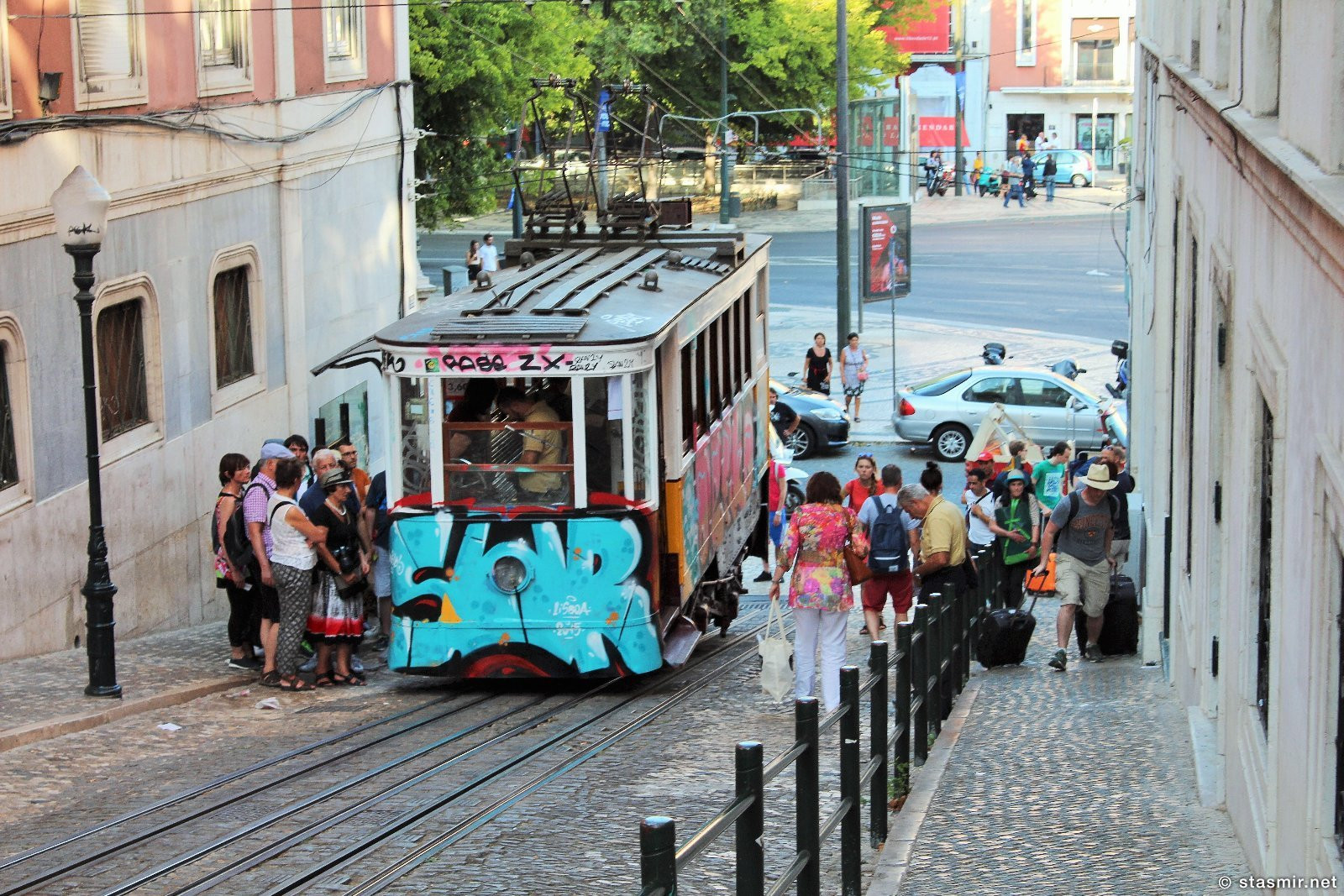 Элевадор-да-Глория, Лиссабон, Португалия, Portugal, Bairro Alto, Elevador de Gloria, Photo Stasmir
