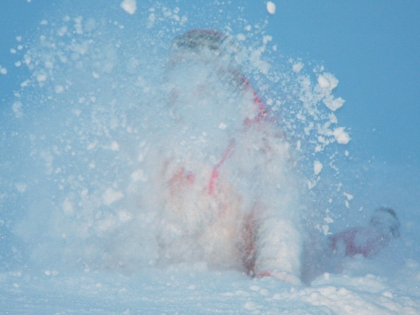 лицом в снег по пути в Ландманналаугар, фото Стасмир, photo Stasmir