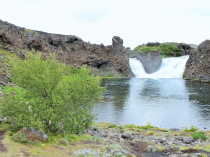 Водопад Хьяулпарфосс, Hjálparfoss, Landmannalaugar, Ландманналёйгар, Ландманналаугар, фото Стасмир, Photo Stasmir