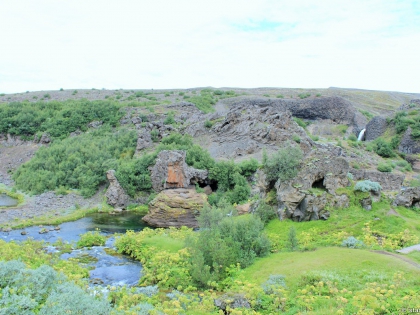 базальт, Gjáin, магическая страна водопадов Гйауин, самое красивое место в Исландии, фото Стасмир, photo Stasmir, Landmannalaugar, Ландманналёйгар, базальтовые колонны в Исландии, водопады Исландии