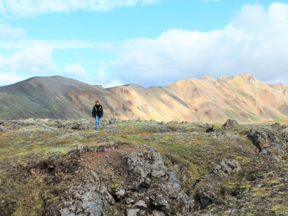 риолитовые горы, риолит, желтые горы, туристическая база Ландманналёйгар, фото Стасмир, photo Stasmir, Landmannalaugar