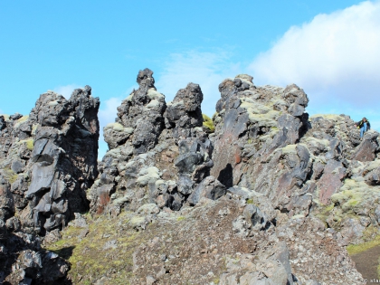 обсидиан, заросли обсидиана, hrafntinna, фото Стасмир, photo Stasmir, Landmannalaugar, Ландманналёйгар, пешие маршруты на Ландманналёйгар