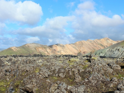 обсидиан, заросли обсидиана, hrafntinna, фото Стасмир, photo Stasmir, Landmannalaugar, Ландманналёйгар, пешие маршруты на Ландманналёйгар, желтый горы, желтые риолитовые горы