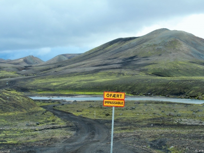 Ófært, Impassible, непроходимая дорога, Landmannalaugar, Ландманналёйгар, Лундаманналаугар, джип-сафари, Исландия, фото Стасмир, photo Stasmir, плотины на реке Тьоурсау