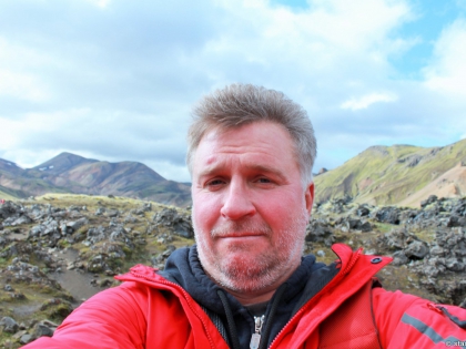 Стасмир селфи,  Landmannalaugar, Ландманналёйгар, Лундаманналаугар, джип-сафари, Исландия, фото Стасмир, photo Stasmir, селфи Стасмир на Ландманналёйгар, Стасмир