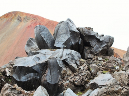 Каменный цветок обсидиана на Ландманналаугар, фото Стасмир, photo Stasmir