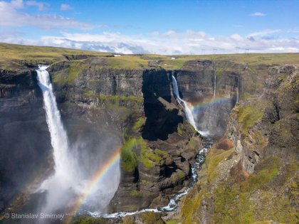 Háifoss - третий по высоте водопад в Исландии, фото Стасмир, Photo Stasmir