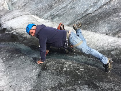 На леднике Sólheimajökull, photo Stasmir, Фото Стасмир