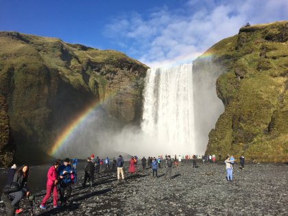 Skógafoss - водопад и радуга, фото Стасмир, photo Stasmir