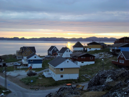 Нуук, столица Гренландии, белые ночи, фото Стасмир, photo Stasmir, белые ночи