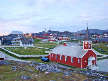 Нуук, столица Гренландии, белые ночи, фото Стасмир, photo Stasmir, белые ночи