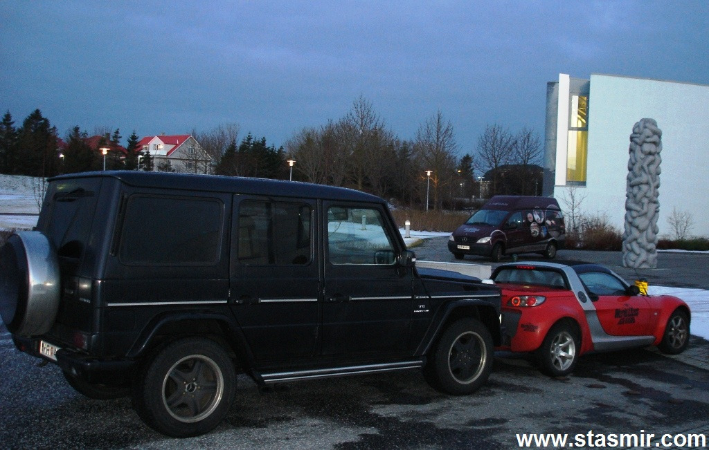 Cars, Гелик, Гелиндваген, Смарт, Laugar Spa, Лёйгардалюр, Рейкьявик, Исландия, фото Стасмир, Photo Stasmir