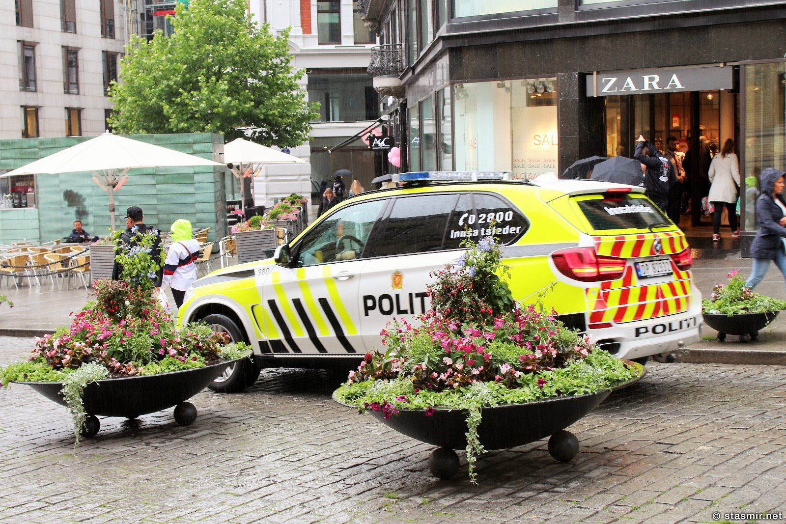 Полицейская машина в Осло, фото Стасмир, photo Stasmir