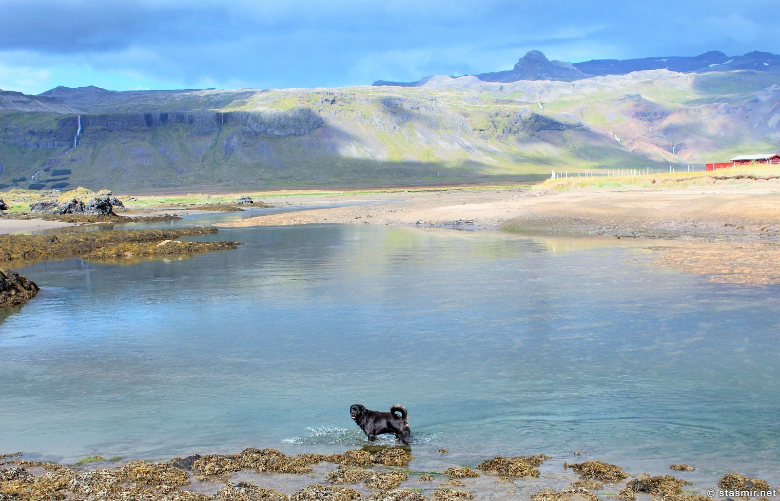 Вид из отеля Buðir на полуострове Снайфедльснес, Западная Исландия, фото Стасмир, photo Stasmir