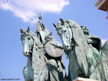 Памятник Аттиле в Будапеште, Венгрия, фото Стасмир, photo Stasmir