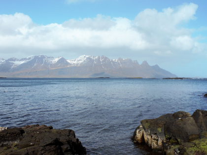 Рядом с имением Teigahorn: Виды Беруфьёрдюра (Berufjörður). Регион Э́йстюрланд (Austurland) - Восточная Исландия, фото Стасмир, Photo Stasmir