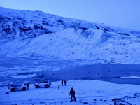 Ледниковая лагуна Lónið у подножья ледника Gígjökull