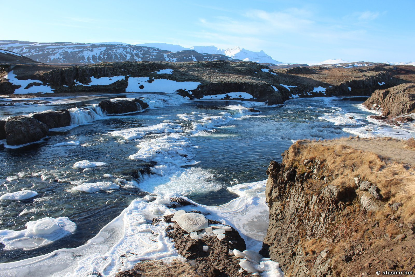 Зимняя Исландия, пороги, фото Стасмир, photo Stasmir