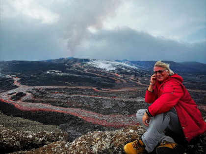 Извержение вулкана Фаградальсфйадль в Исландии в августе 2021 года. Фото Стасмир, photo Stasmir
