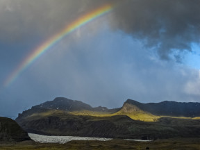 Радуга, Ледник Мирдальсйокудль, Южная Исландия