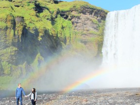 радуга, водопады в Исландии, Южный Берег Исландии