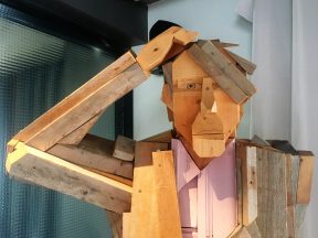 Деревянный че-к из отеля на Миватне, фото Стасмир, photo Stasmir